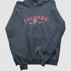 Atlanta Falcons NFL 2000s Hooded Pullover Sweatshirt Black Vintage - Fanatics