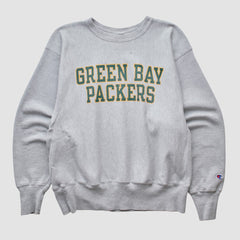 Green Bay Packers Champion 2000s Pullover Sweatshirt Heather Gray Vintage - Fanatics