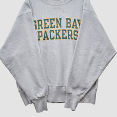 Green Bay Packers Champion 2000s Pullover Sweatshirt Heather Gray Vintage - Fanatics