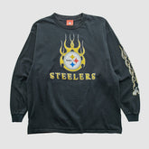 Pittsburgh Steelers NFL 2000s Long Sleeve T-shirt Black Vintage - Fanatics