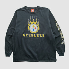 Pittsburgh Steelers NFL 2000s Long Sleeve T-shirt Black Vintage - Fanatics