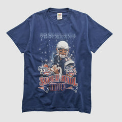 Super Bowl MVP Fruit of The Loom 2002 T-shirt Navy Vintage - Fanatics