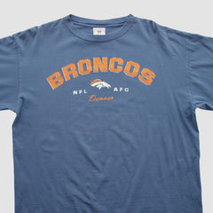 Denver Broncos NFL 2000s Long Sleeve T-shirt Blue Vintage - Fanatics