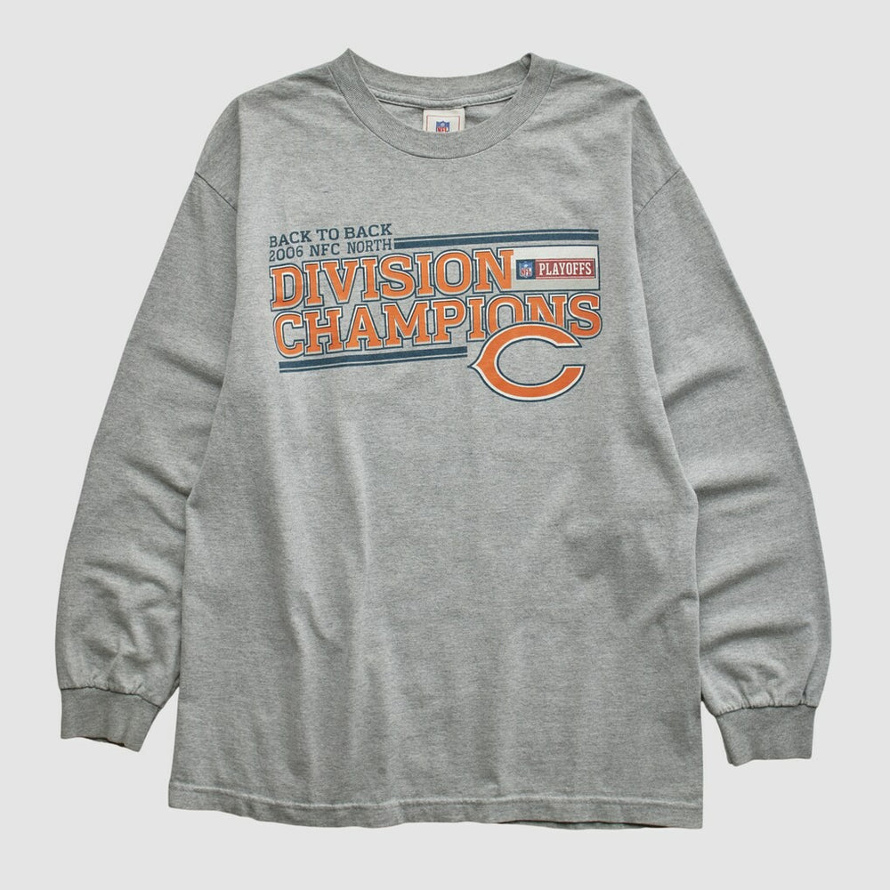 Division Champions NFL 2006 Long Sleeve T-shirt Heather Gray Vintage - Fanatics