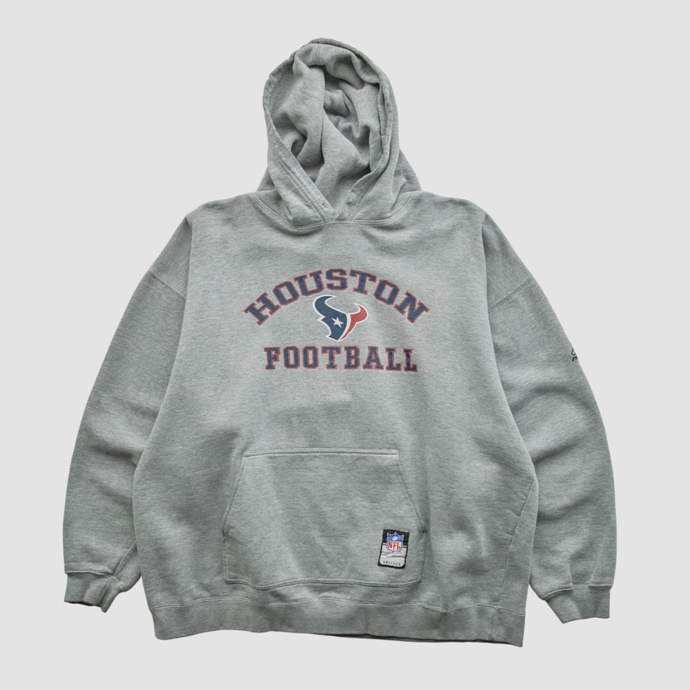 Houston Texans NFL 2000s Hooded Pullover Sweatshirt Heather Gray Vintage - Fanatics