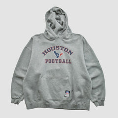 Houston Texans NFL 2000s Hooded Pullover Sweatshirt Heather Gray Vintage - Fanatics