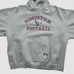 Houston Texans NFL 2000s Hooded Pullover Sweatshirt Heather Gray Vintage - Fanatics