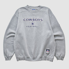 Dallas Cowboys Reebok 2000s Pullover Sweatshirt Heather Gray Vintage - Fanatics