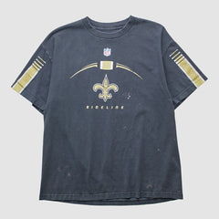 New Orleans Saints Reebok 2000s T-shirt Black Vintage - Fanatics