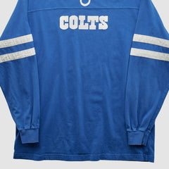Indianapolis Colts NFL 2000s Long Sleeve T-shirt Blue Vintage - Fanatics