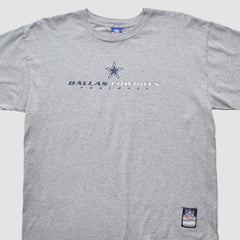 Dallas Cowboys Reebok 2000s T-shirt Heather Gray Vintage - Fanatics