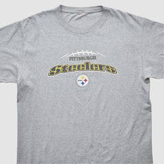Pittsburgh Steelers 2000s T-shirt Heather Gray Vintage - Fanatics
