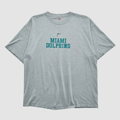 Miami Dolphins NFL 2000s T-shirt Heather Gray Vintage - Fanatics