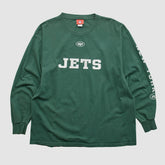 New York Jets NFL 2000s Long Sleeve T-shirt Green Vintage - Fanatics