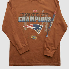 New England Patriots Alstyle 2003 Long Sleeve T-shirt Clay Vintage - Fanatics