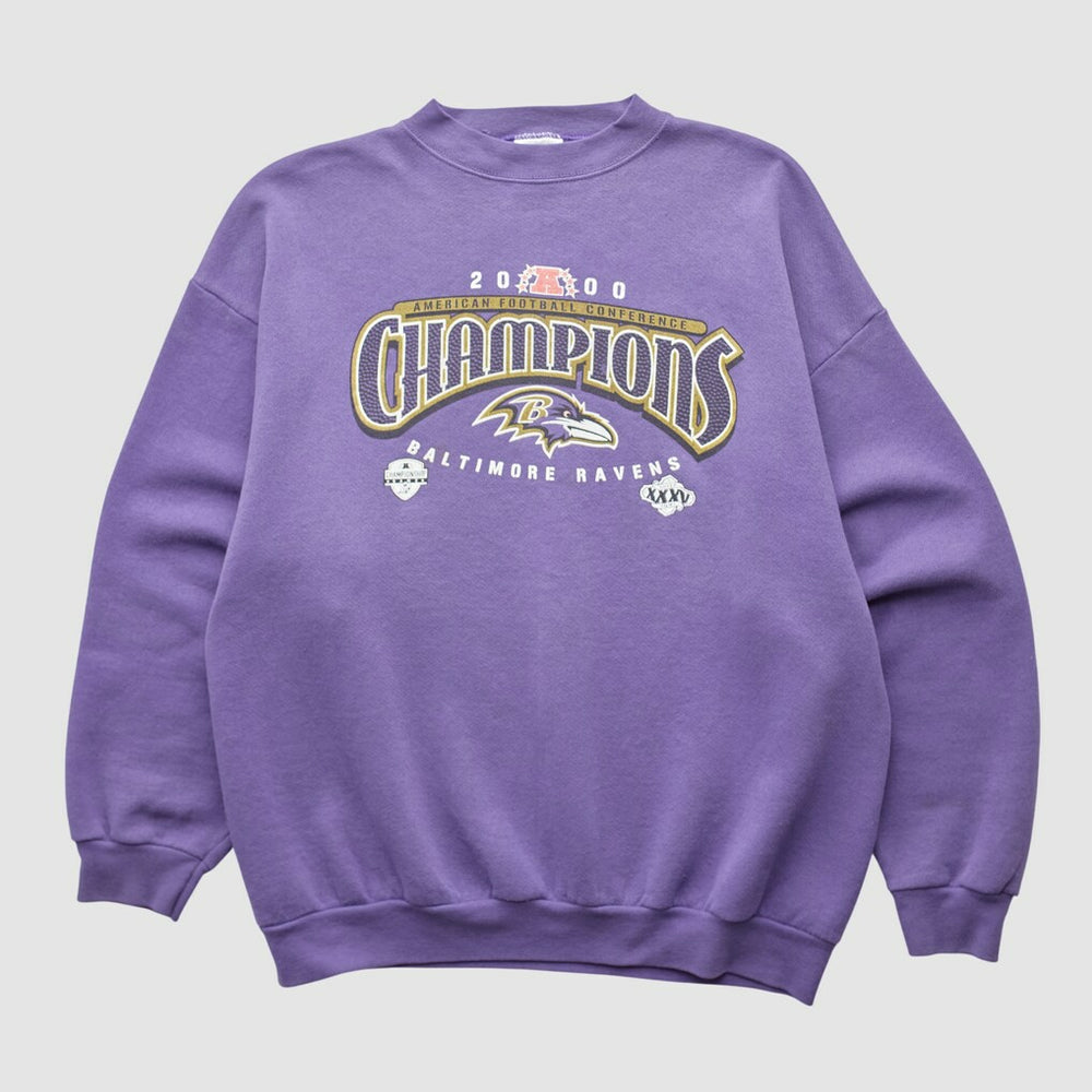Baltimore Ravens Tultex 2000 Pullover Sweatshirt Purple Vintage - Fanatics