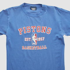 Vintage - Detroit Pistons NBA 2000s T-shirt - Blue Vintage