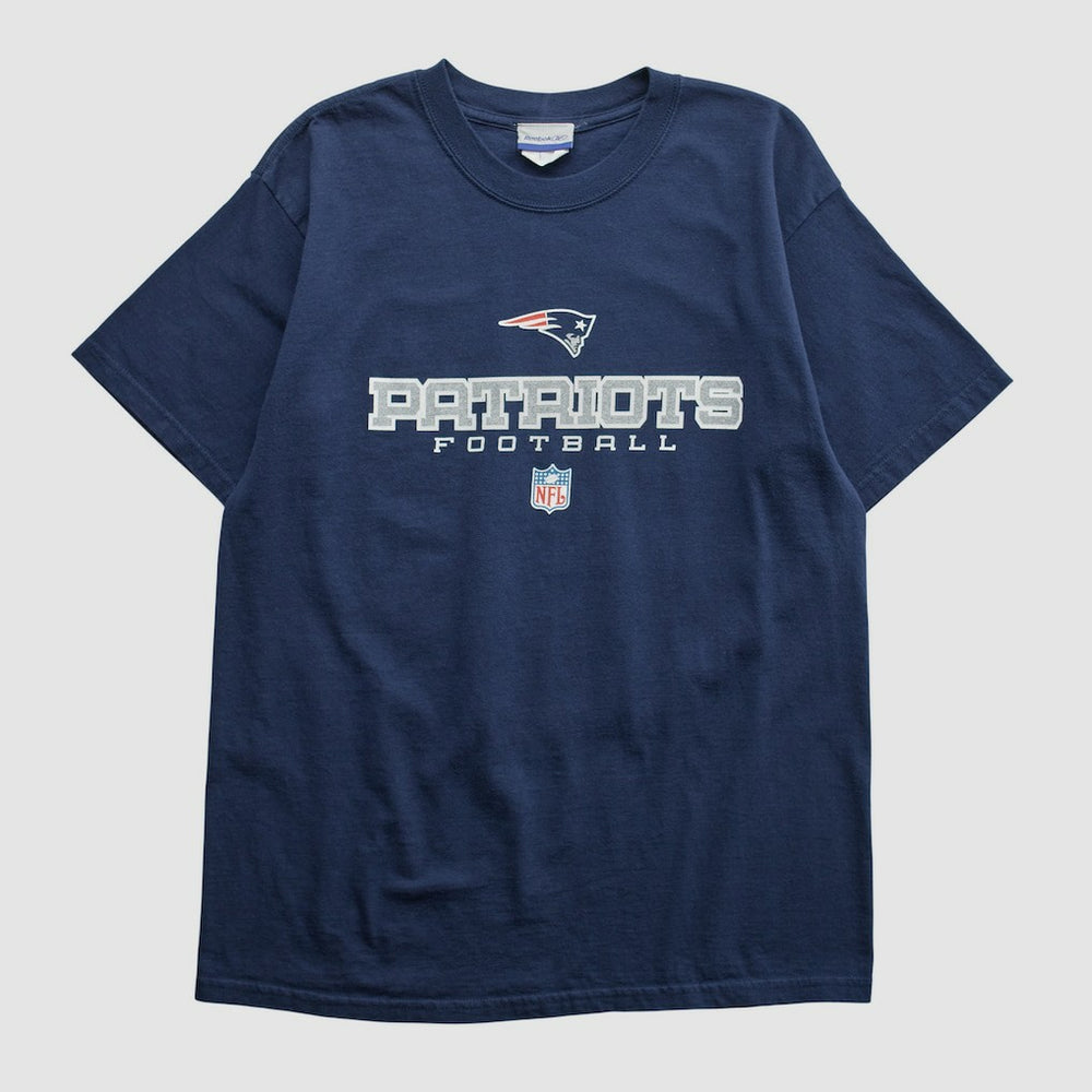 New England Patriots Reebok 2000s T-shirt Navy Vintage - Fanatics
