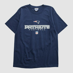 New England Patriots Reebok 2000s T-shirt Navy Vintage - Fanatics