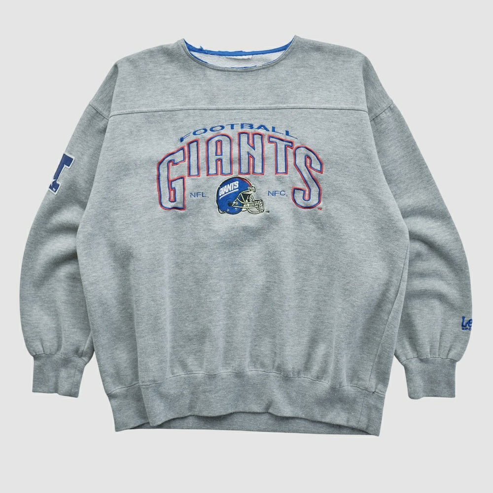 New York Giants Lee Apparel 90s Pullover Sweatshirt Gray Vintage - Fanatics