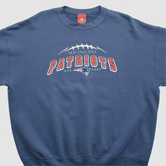 New England Patriots NFL 2000s Pullover Sweatshirt Navy Vintage - Fanatics