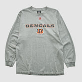 Cincinnati Bengals NFL 2010s Long Sleeve T-shirt Heather Gray Vintage - Fanatics