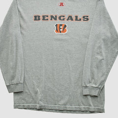 Cincinnati Bengals NFL 2010s Long Sleeve T-shirt Heather Gray Vintage - Fanatics