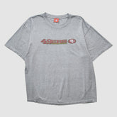 San Francisco 49ers NFL 2000s T-shirt Heather Gray Vintage - Fanatics