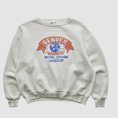 Denver Broncos Signal Sports 1987 Pullover Sweatshirt White Vintage - Fanatics