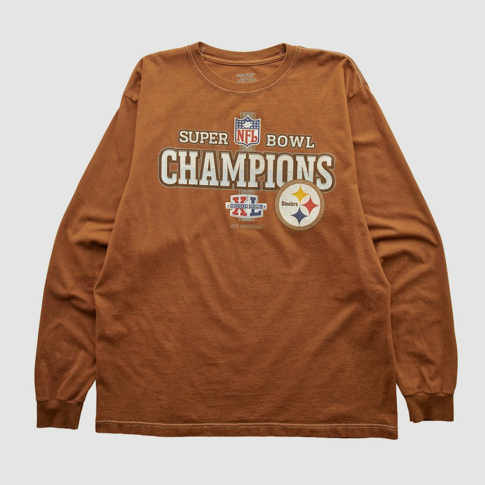 Super Bowl Champions Reebok 2006 Long Sleeve T-shirt Clay Vintage - Fanatics