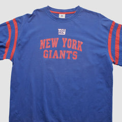 New York Giants NFL 2000s Long Sleeve T-shirt Blue Vintage - Fanatics