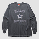 Dallas Cowboys Reebok 2000s Long Sleeve T-shirt Charcoal Vintage - Fanatics