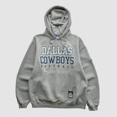 Dallas Cowboys Reebok 2000s Hooded Pullover Sweatshirt Heather Gray Vintage - Fanatics