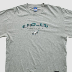 Philadelphia Eagles Reebok 2000s Long Sleeve T-shirt Heather Gray Vintage - Fanatics