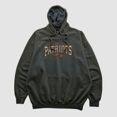 New England Patriots NFL 2000s Hooded Pullover Sweatshirt Black Vintage - Fanatics