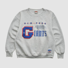 New York Giants Nutmeg Mills 90s Sweatshirt Heather Gray Vintage - Fanatics