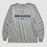 Chicago Bears 2010s Long Sleeve T-shirt Heather Gray Vintage - Fanatics