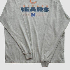 Chicago Bears 2010s Long Sleeve T-shirt Heather Gray Vintage - Fanatics