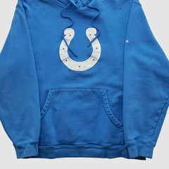 Indianapolis Colts Reebok 2000s Hooded Pullover Sweatshirt Blue Vintage - Fanatics