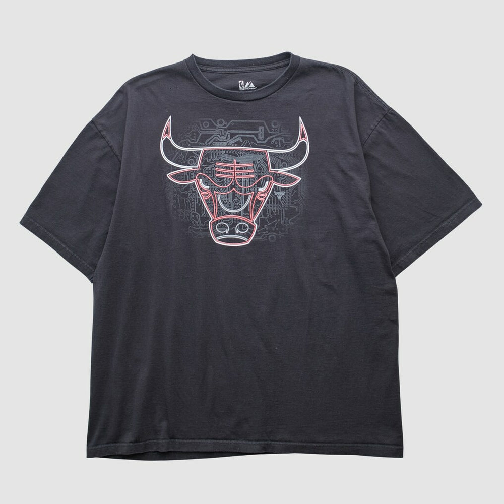 Vintage - Chicago Bulls Majestic 2000s T-shirt - Black Vintage