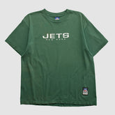 New York Jets Reebok 2000s T-shirt Green Vintage - Fanatics