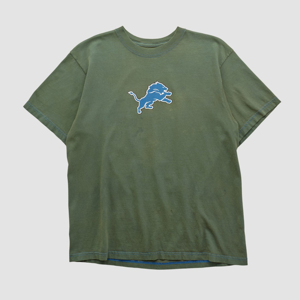 Detroit Lions Reebok 2000s T-shirt Green Vintage - Fanatics