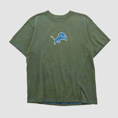 Detroit Lions Reebok 2000s T-shirt Green Vintage - Fanatics