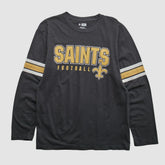 New Orleans Saints NFL 2010s Long Sleeve T-shirt Black Vintage - Fanatics