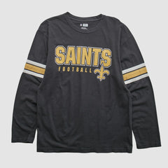 New Orleans Saints NFL 2010s Long Sleeve T-shirt Black Vintage - Fanatics