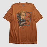 Tom Brady Reebok 2000s T-shirt Orange Vintage - Fanatics