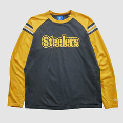 Pittsburgh Steelers Reebok 2000s Long Sleeve T-shirt Black Vintage - Fanatics