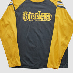 Pittsburgh Steelers Reebok 2000s Long Sleeve T-shirt Black Vintage - Fanatics