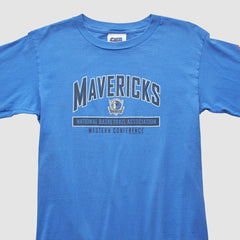 Vintage - Dallas Mavericks CSA 2000s Long Sleeve T-shirt - Blue Vintage