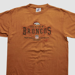 Denver Broncos Logo Athletic 90s T-shirt Clay Vintage - Fanatics